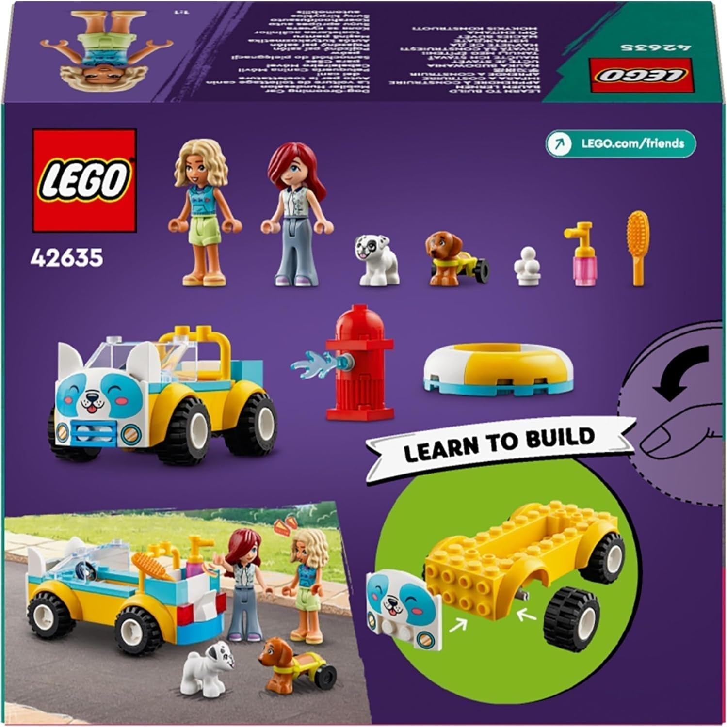 LEGO Friends mobil hundefrisørstue, legetøjslegesæt til legetøj, legetøj til børn med 2 figurer og 2 hunde til piger og drenge fra 4 år, hundeplejesæt 42635 Byggesæt Beuche den LEGO-Store