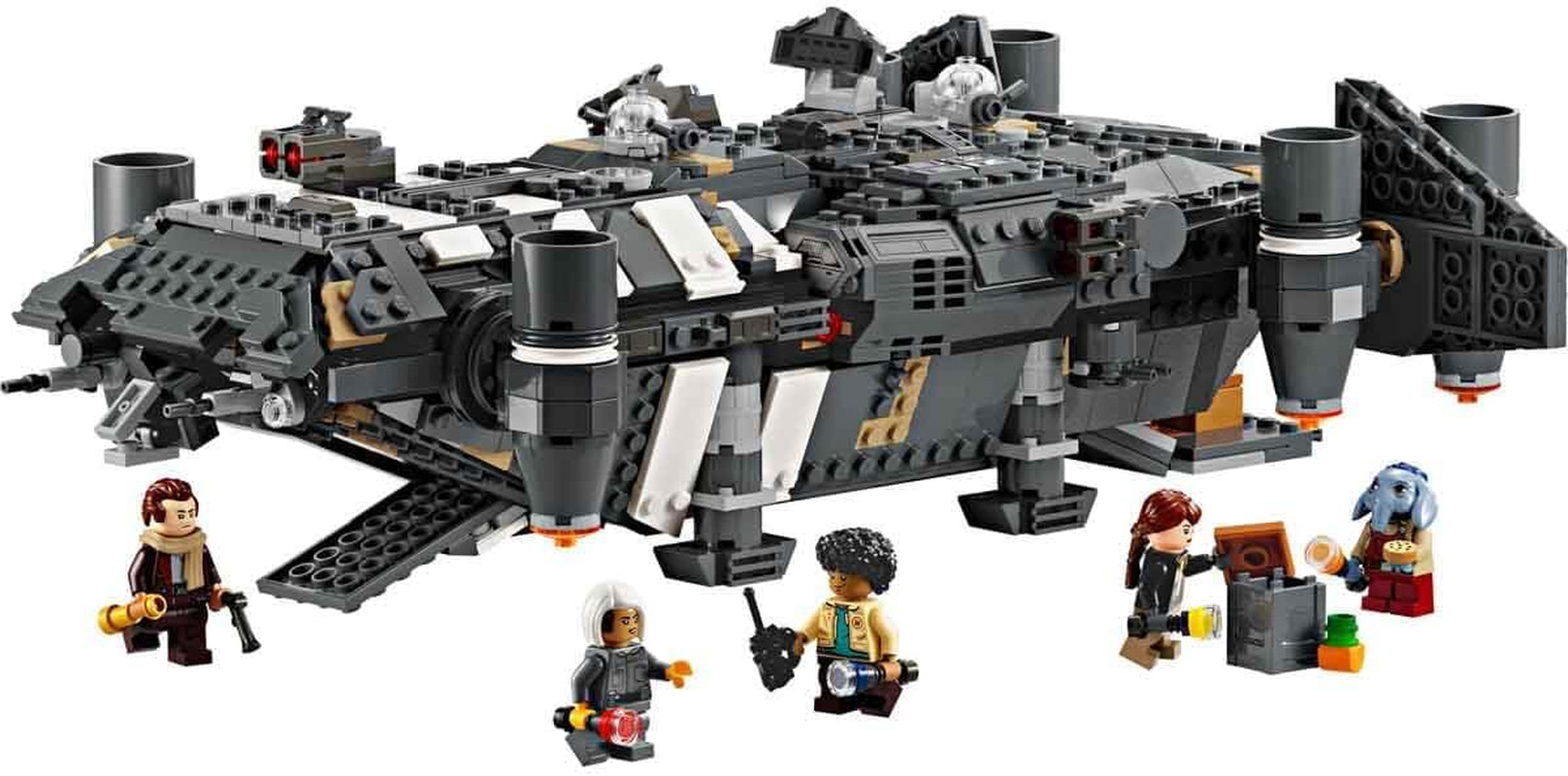 LEGO Star Wars: Skeleton Crew Onyx Cinder, bygbart og samleligt rumskibslegetøj til drenge og piger med 5 figurer, gaveide til fans fra 10 år 75374 Byggesæt Besuche den LEGO-Store