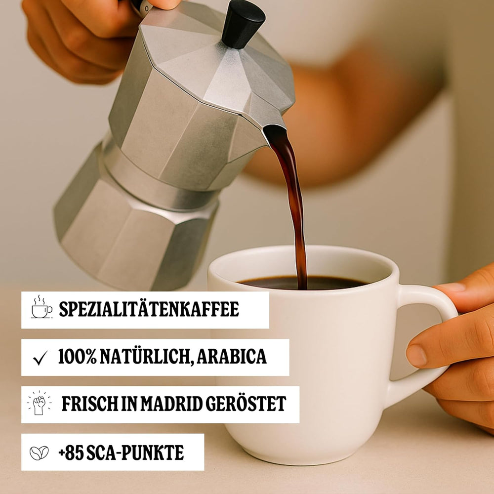 . Colombia Dark 2 x 250 g – Spezialitätenkaffee in Bohnen (86,75 SCA Punkte) – 100% Arabica – Noten von Schokolade und Karamell – Idealer Espresso – Dunkle Röstung – Frisch geröstet in Spanien