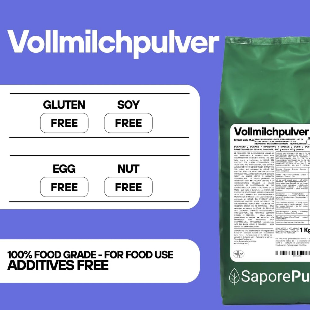 Vollmilchpulver 1 kg - Mælkepulver