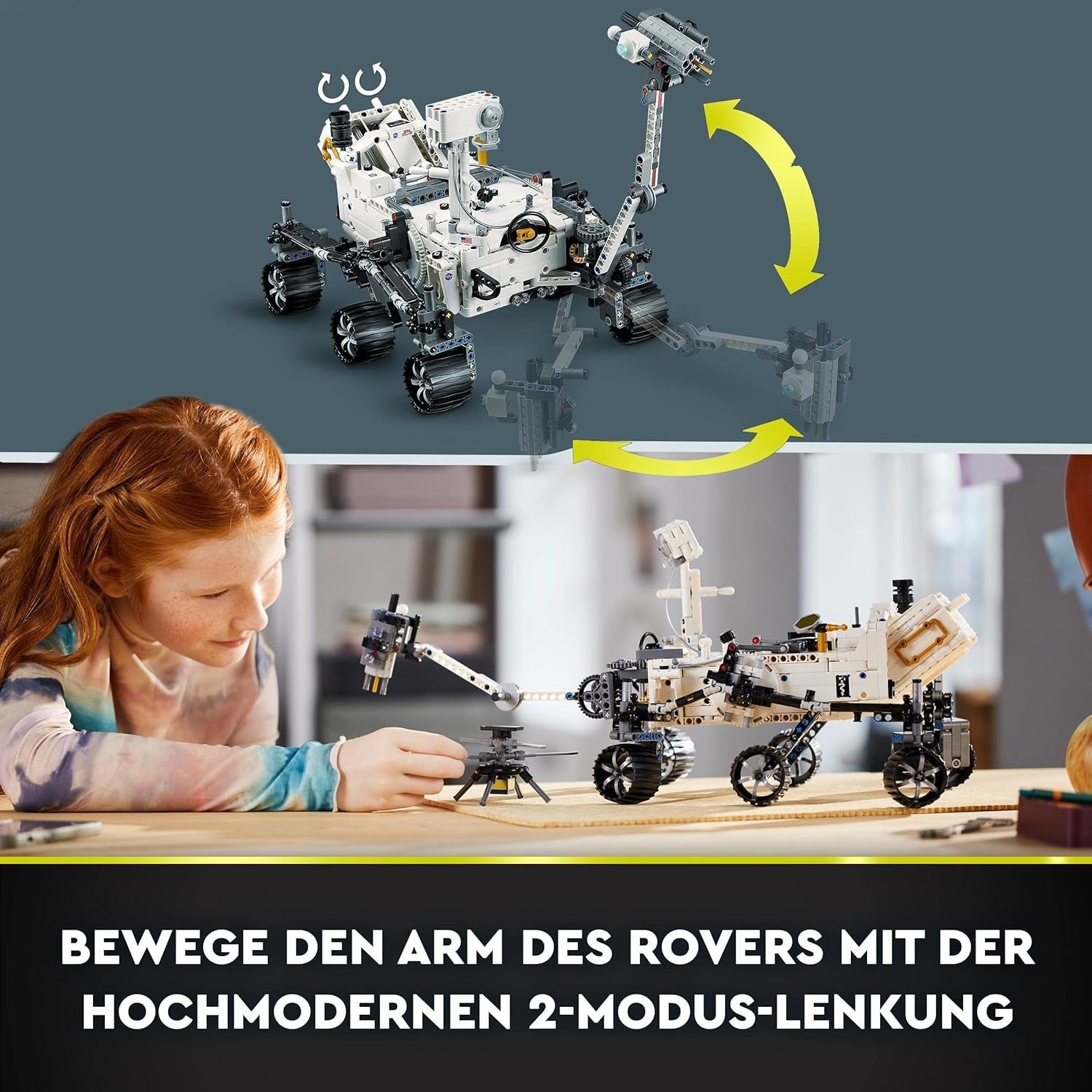 LEGO Space Legetøjssæt 42158 Technic NASA Mars Rover Perserverance with Ar App, Science Building Legetøj til piger og drenge 10+ byggesæt Besuche den LEGO-Store