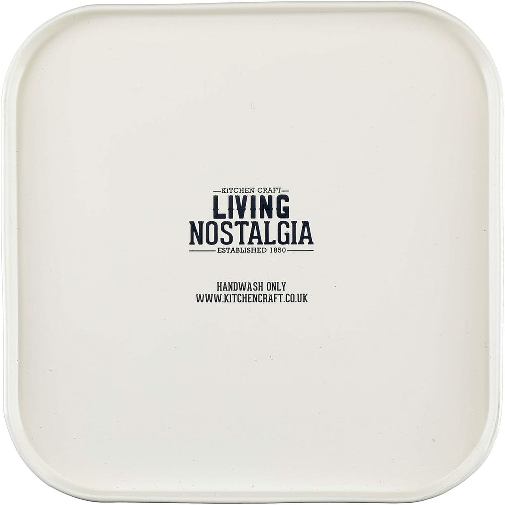 KitchenCraft Living Nostalgia set de 3 borcane de depozitare pentru ceai, zahăr și cafea, în cutie cadou, oțel, Antique Cream , 11 cm x 11 cm x 17 cm, Vintage Blue Cutii depozitare alimente Naty Shop