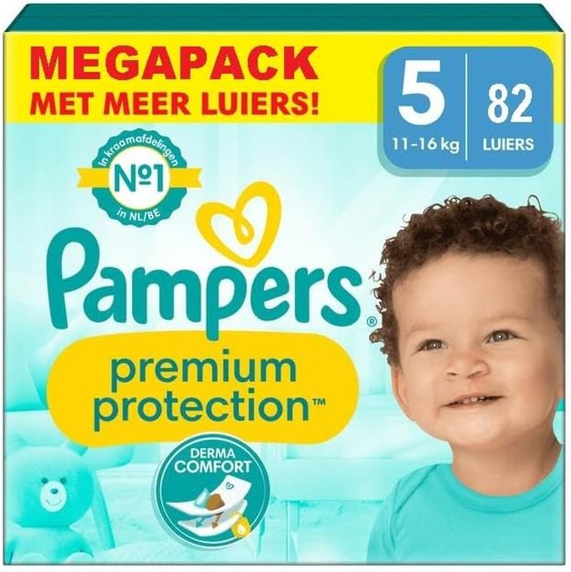Pampers Premium Protection Størrelse 6, 74 Bleer, 13 kg+, #1 for komfort og beskyttelse til følsom hud