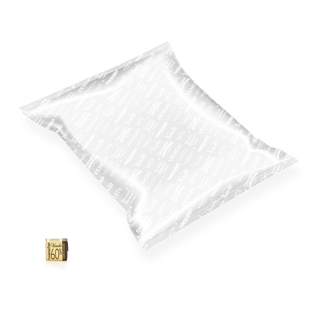 Venchi Cubotto fra 60% ren mørk chokolade i 1 kg pakke - vegansk, glutenfri