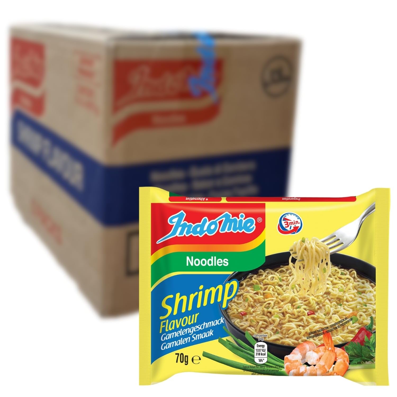 INDOMIE - Instant Mi Goreng Nudler - Multipak (40 x 80 g)