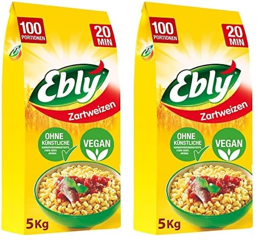 ® Hvede tørret i solen, i poser, kogt, 10 minutter, 6 x 500g