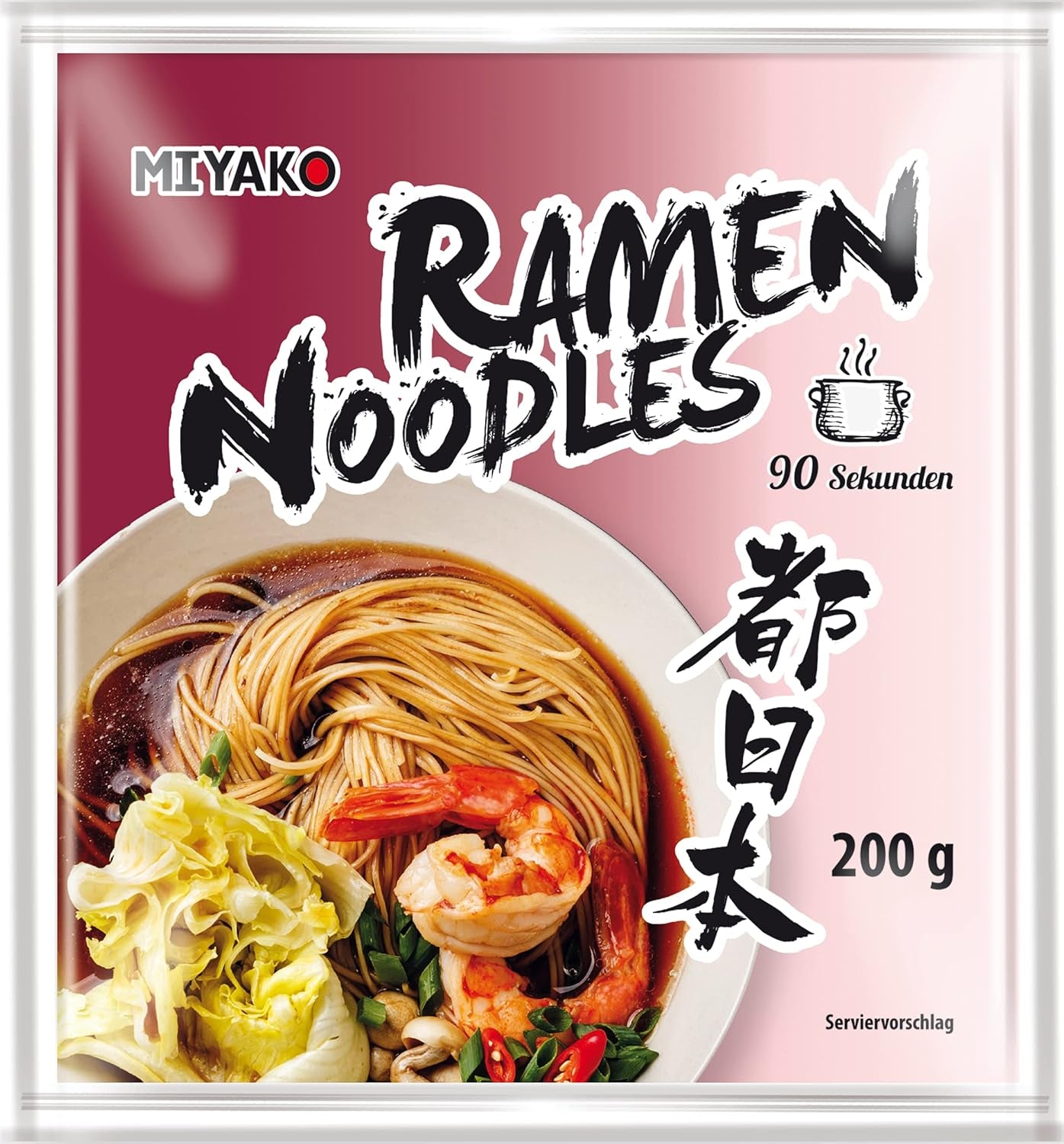 Miyako japansk stil Ramen nudler 12 pakke (12 x 200 g)