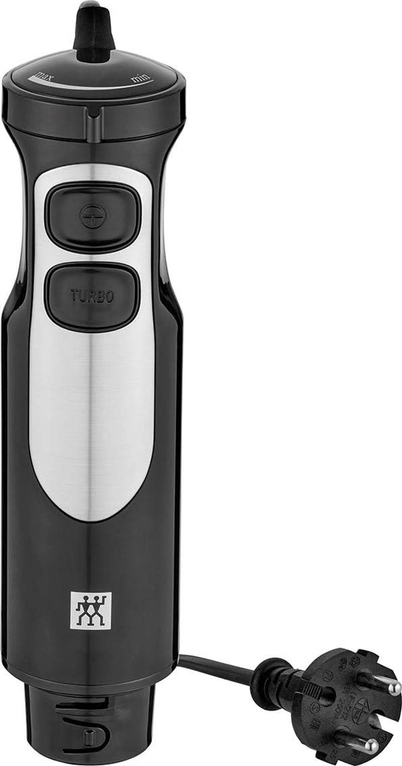 ZWILLING Stabmixer, Inkl. 600 Messbecher, 550 Watt, 18/8 Stainless Steel, Edelstahl/Schwarz Mama si Copilul Naty Shop