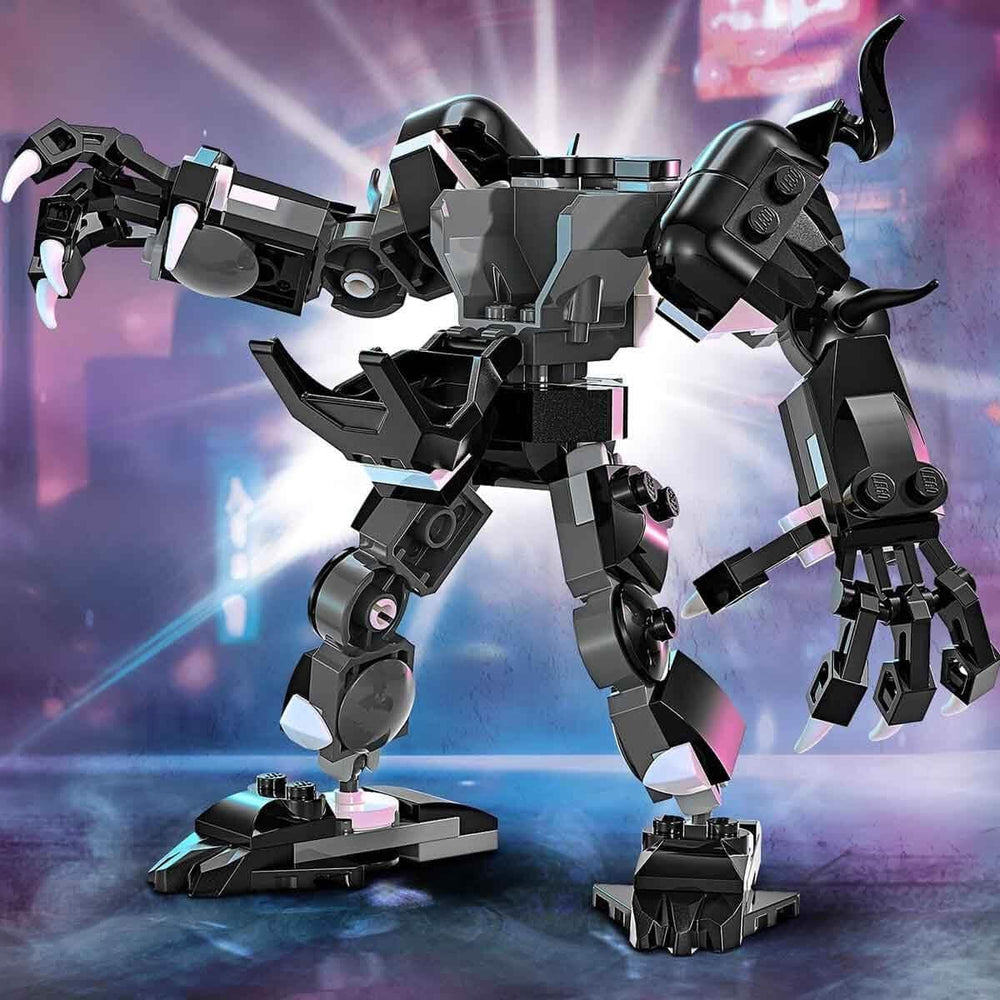 LEGO Marvel Venom Mech vs. Miles Morales bevægelige actionfigurer til børn Spider-Man Sæt med Superhelte Duel Minifigurer Legetøjsgave til drenge og piger 6 år 76276 Byggesæt Besuche den LEGO-Store