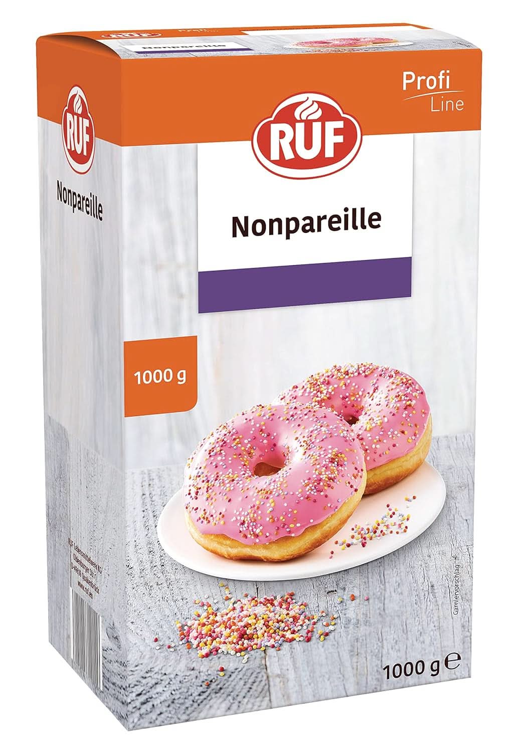 RUF regnbuefarvet sukkerdrys, 1 kilo drys Naty Shop Nonpareilles