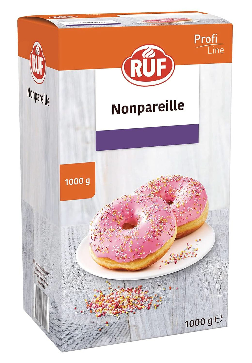 RUF regnbuefarvet sukkerdrys, 1 kilo drys Naty Shop Nonpareilles