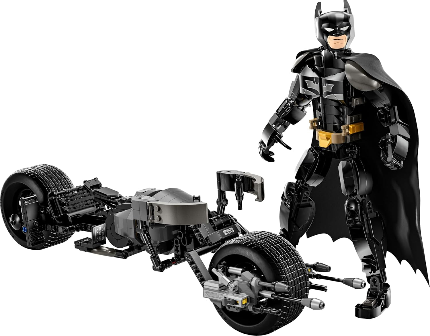 LEGO DC Batman: Batman byggeklodser med batpod, superhelte filmlegetøj, eventyrlegesæt til børn, gave til drenge og piger 76273 byggesæt Besuche den LEGO-Store