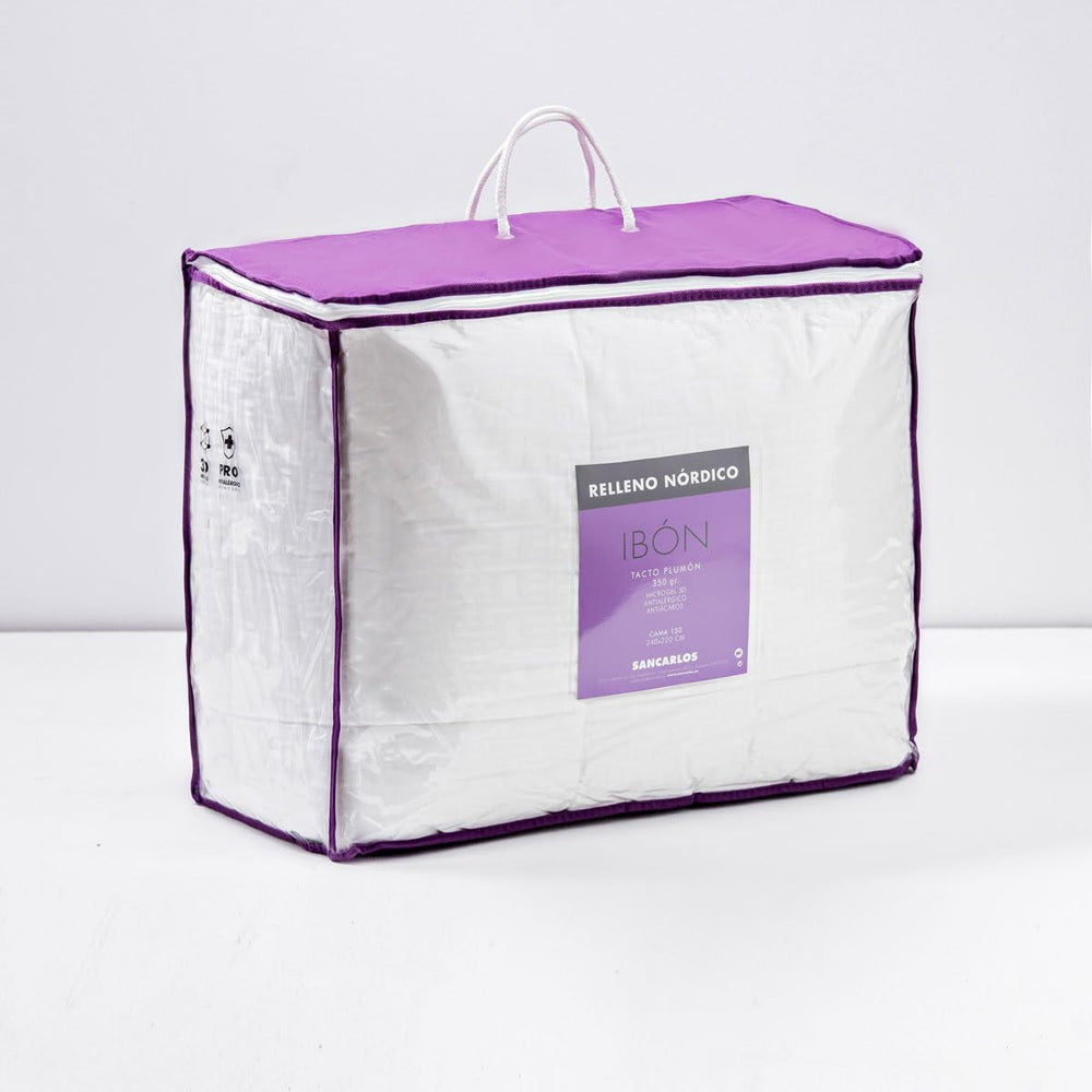 San Carlos Ibón Dyne, Hvid Para Cama De 135 Hvide dyner og dyner Naty Shop