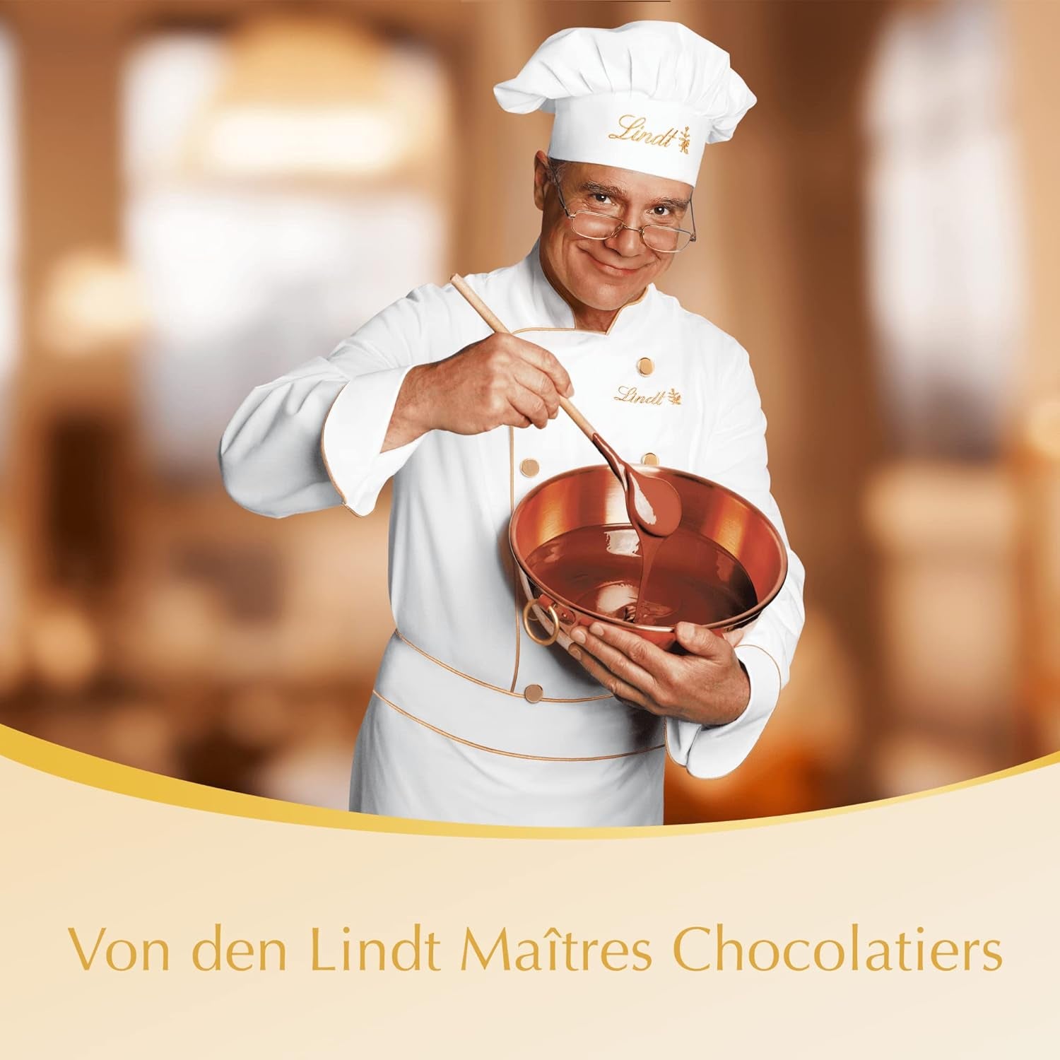 Lindt Marc de Champagne Chokoladekugler | 700 g Ca. 56 mælkechokoladebolsjer med raffineret fyld, indeholder alkohol | Bulk pakke | Gave af chokolade | Chokolade gave