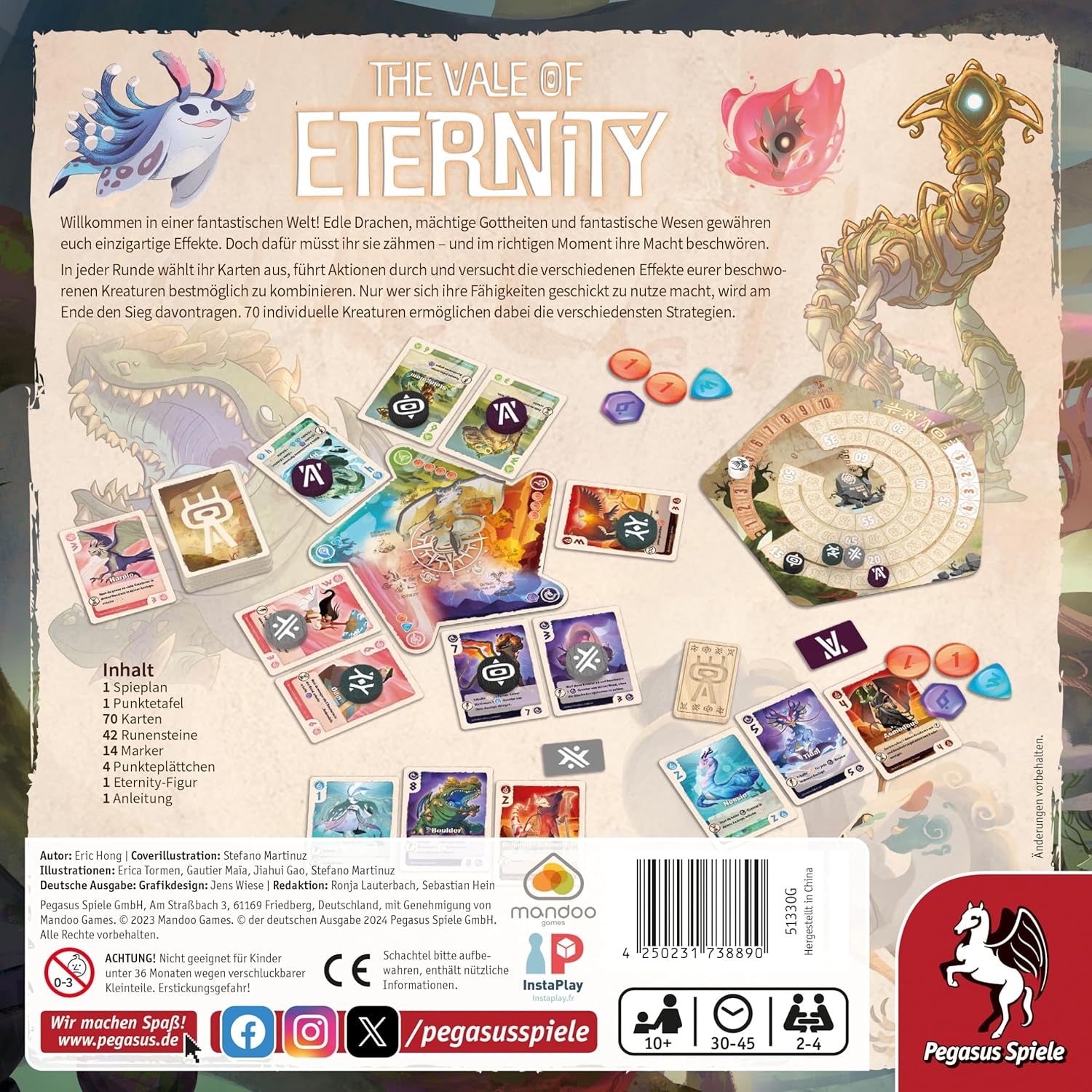 Pegasus Spiele 51330G Valley of Eternity, M, Hvid