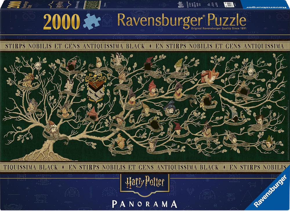 Ravensburger Puslespil 17299 - Stamtræ - Panorama Harry Potter 2000 brikker puslespil for voksne og børn fra 14 år Puslespil Naty Shop