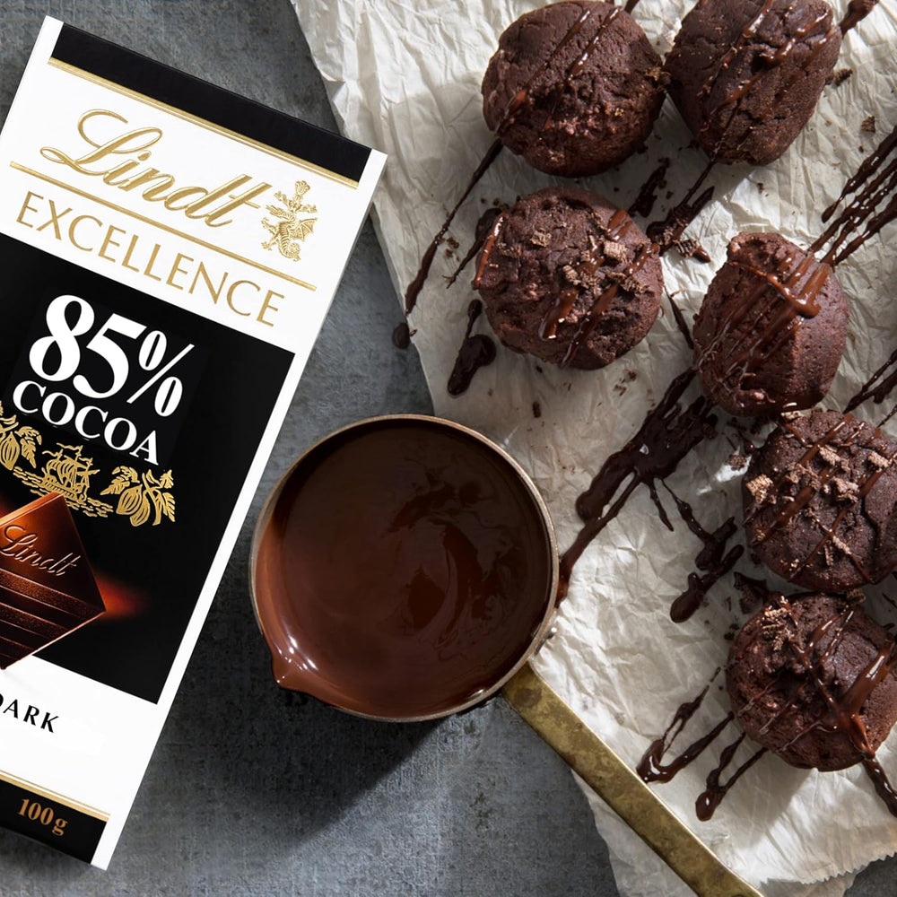 Lindt Chokolade | Bar EXCELLENCE 85% kakao | 100 g | Ekstra mørk chokolade | Vegansk chokoladebar