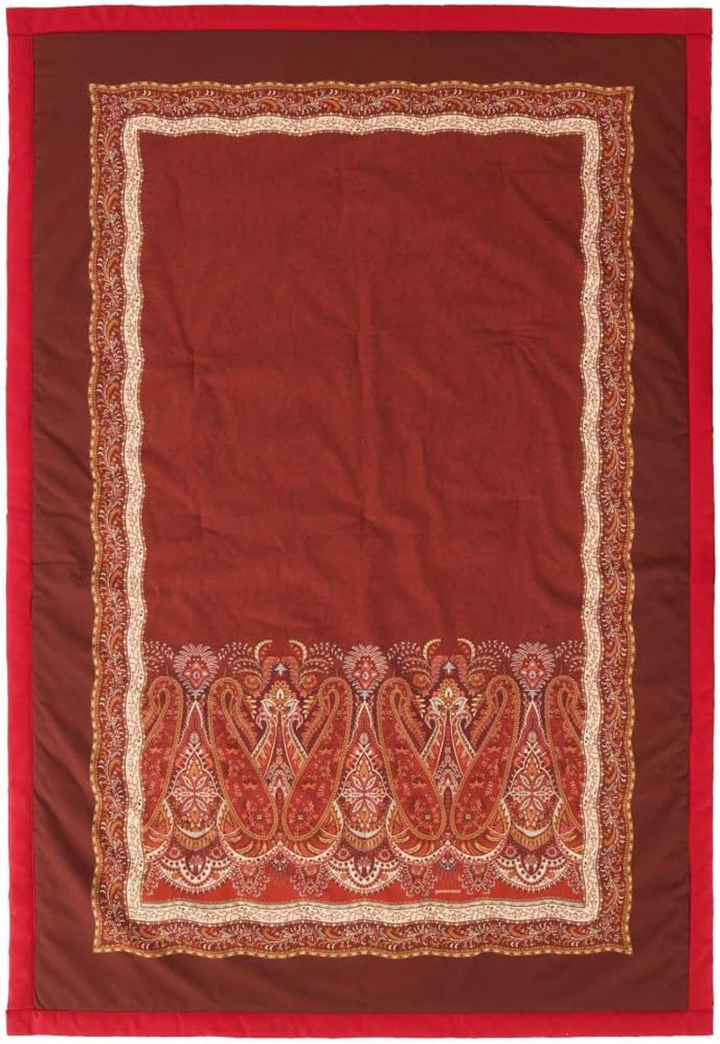 BASSETTI bumbac carouri SABBIONETA culoare BLUE B3 dimensiunea 135X190 Plapumi si pilote Naty Shop Bordeaux 135X190