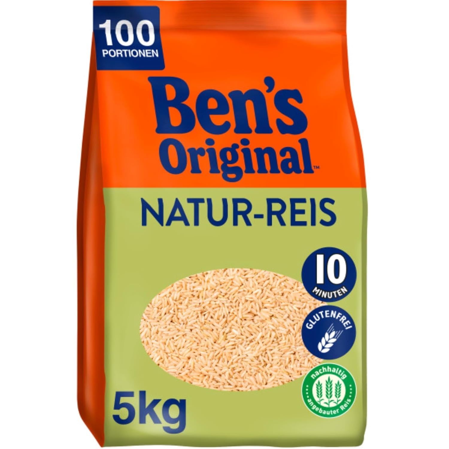 BEN'S ORIGINAL™ naturris i en pose, 9 x 500 g