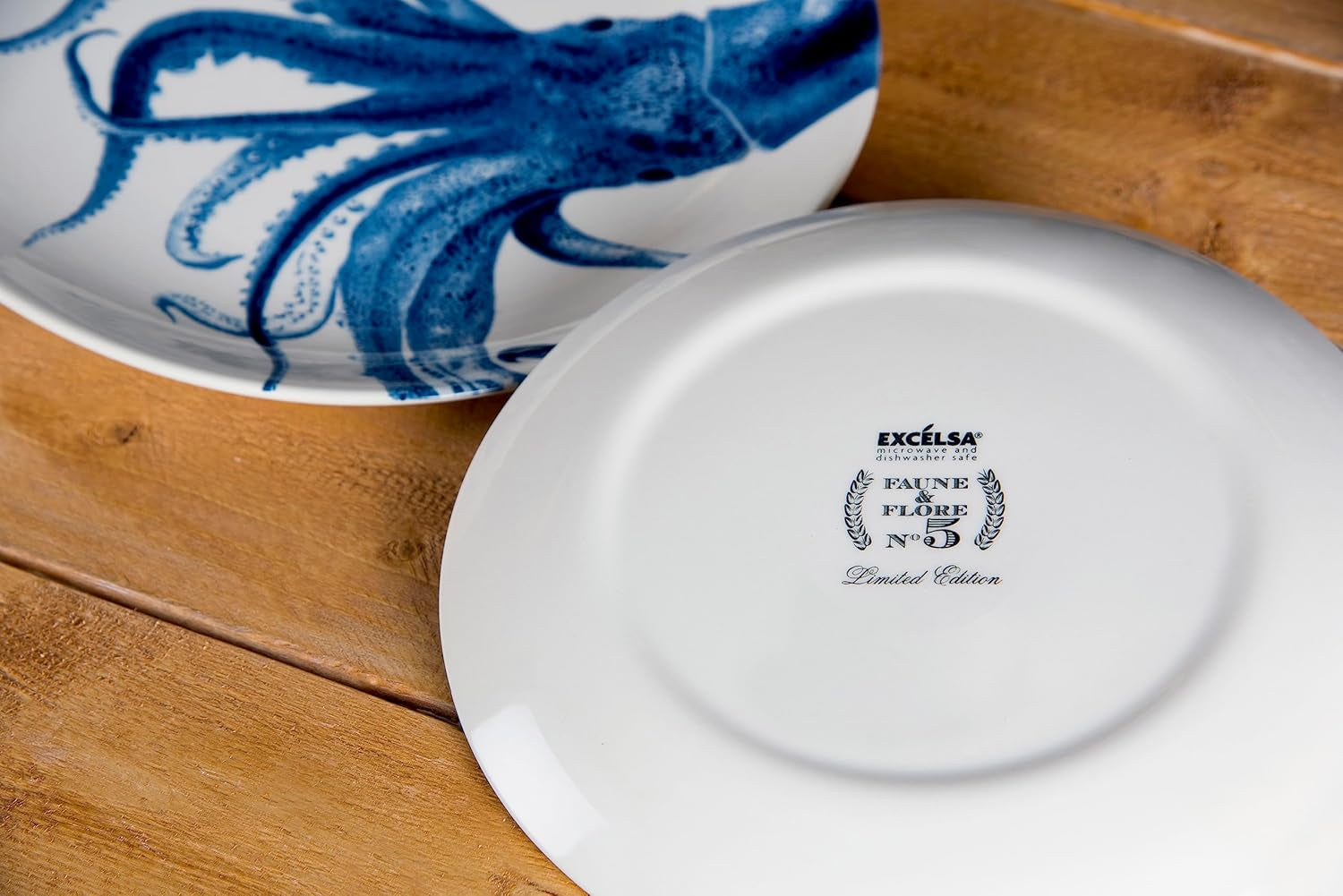 Excelsa Flora & Fauna Teller, Keramik, Mehrfarbig Seturi vesela masa Naty Shop