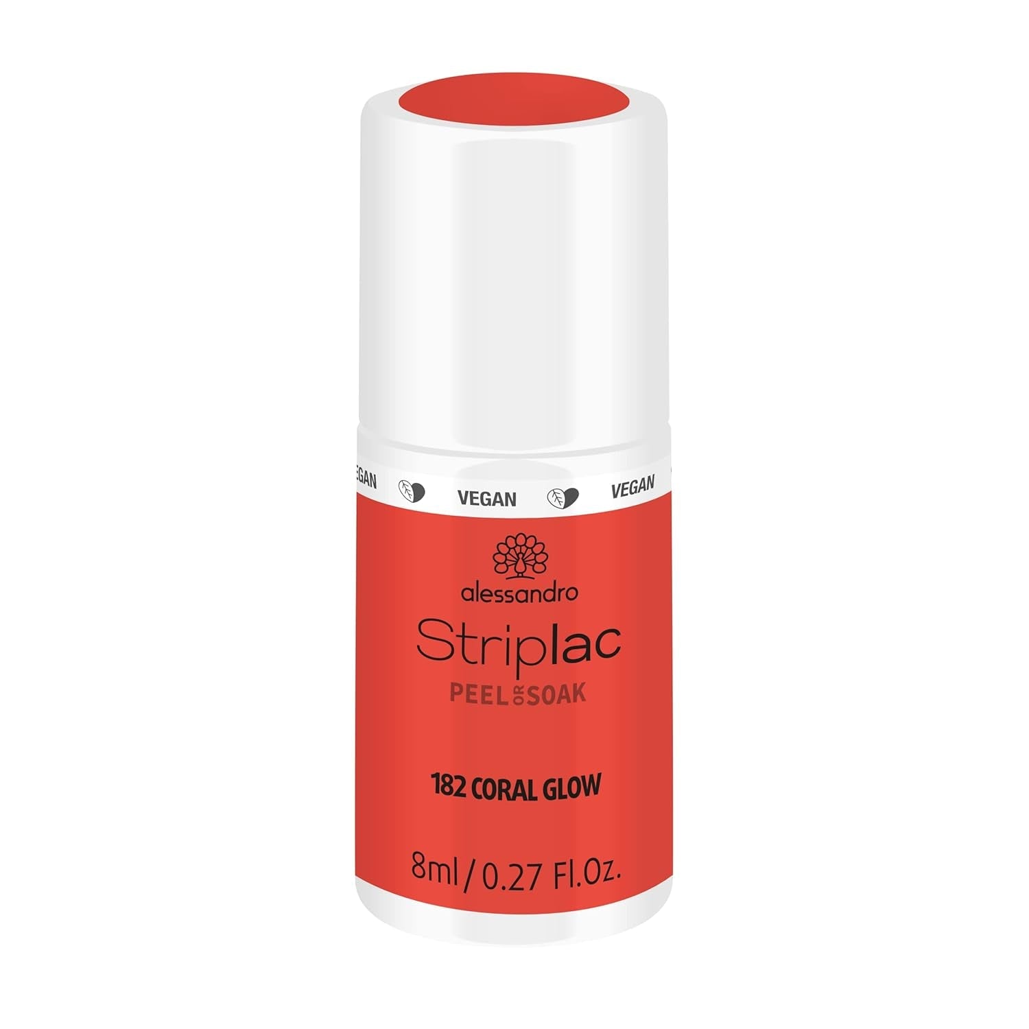 alessandro Striplac UV-Nagellack Flat White – Schonend und langanhaltend – Einfache Entfernung dank Peel-Off-Technologie – Vegan und tierversuchsfrei – 8 ml