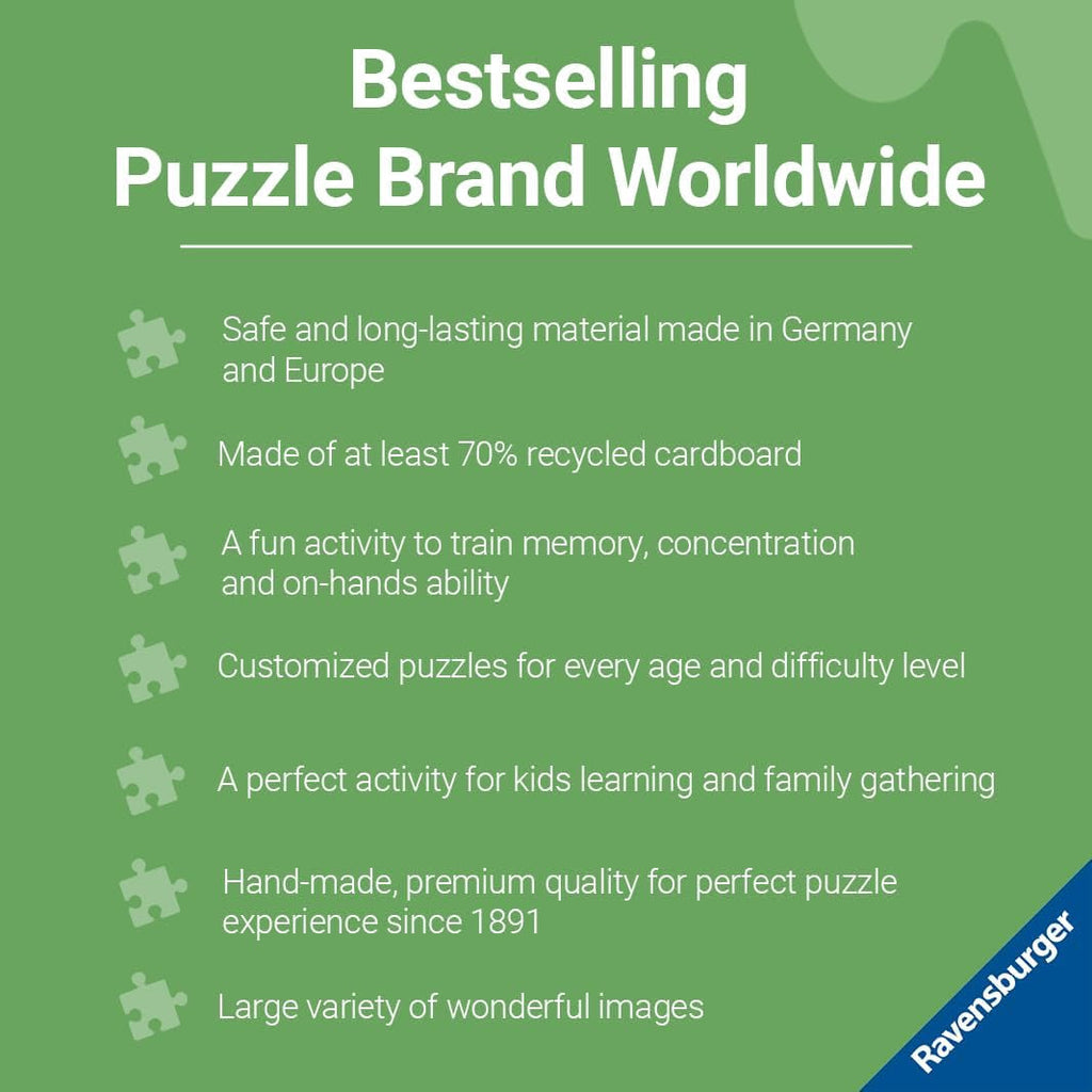 Ravensburger Puzzle pentru copii - 09226 Vehicule mari de construcții - Puzzle pentru copii de peste 5 ani, cu 3X49 piese Puzzle Naty Shop