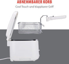 Alpina frituregryde 2.5L DF-165, 1800W - Justerbar temperatur op til 190°C Hvidevarer Naty Shop