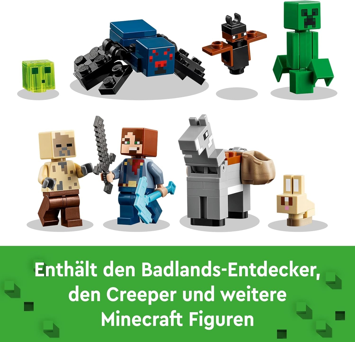 LEGO Minecraft Badlands Mine Videospil Minelegetøjssæt til drenge og piger i alderen 8+ Sjov byggeklodser Eventyrsæt Fødselsdagsgave 21263 Byggesæt Besuche den LEGO-Store