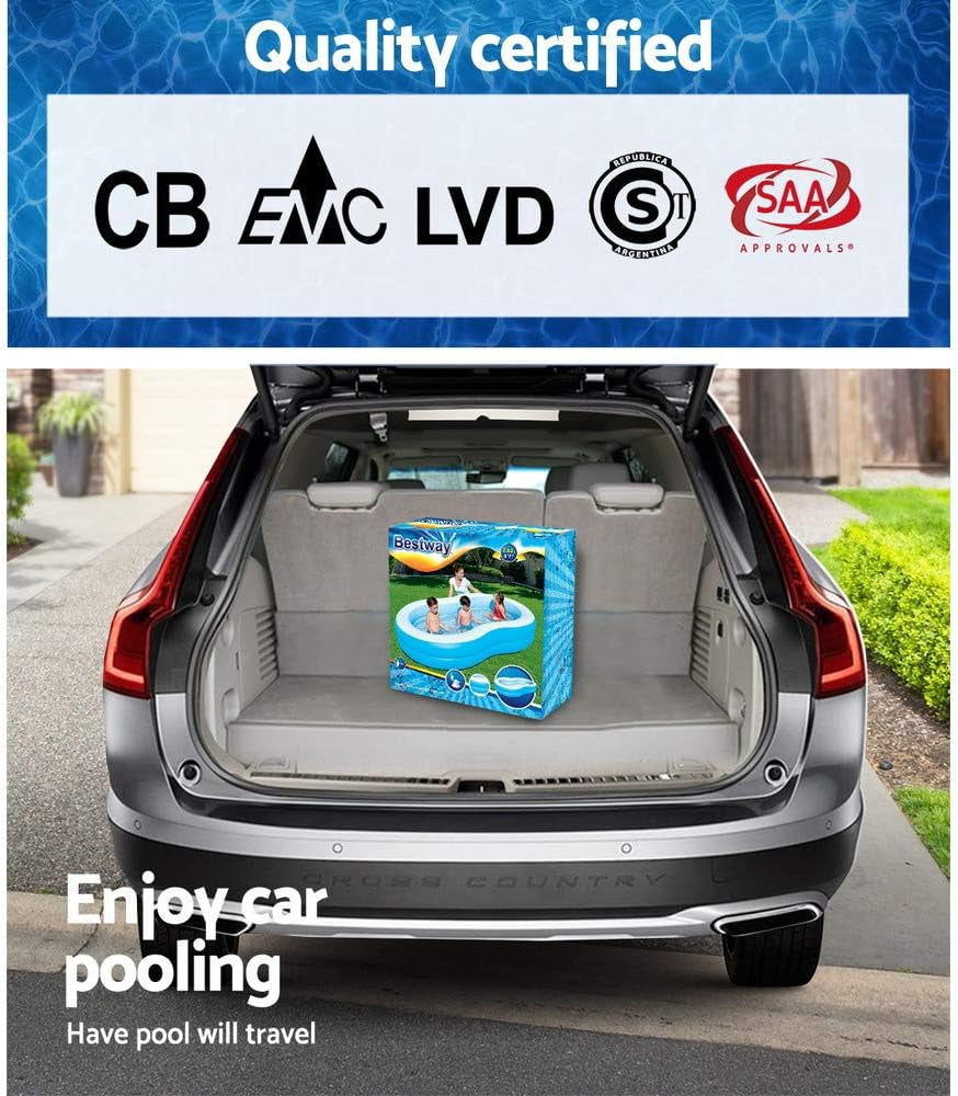 Oppustelige pools Bestway 54117-17 Blå/Hvid