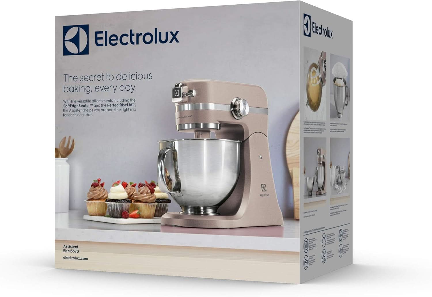 Foodprocessor Electrolux Assistant EKM5570, 1200W, metalhus, 10 hastigheder Naty Shop