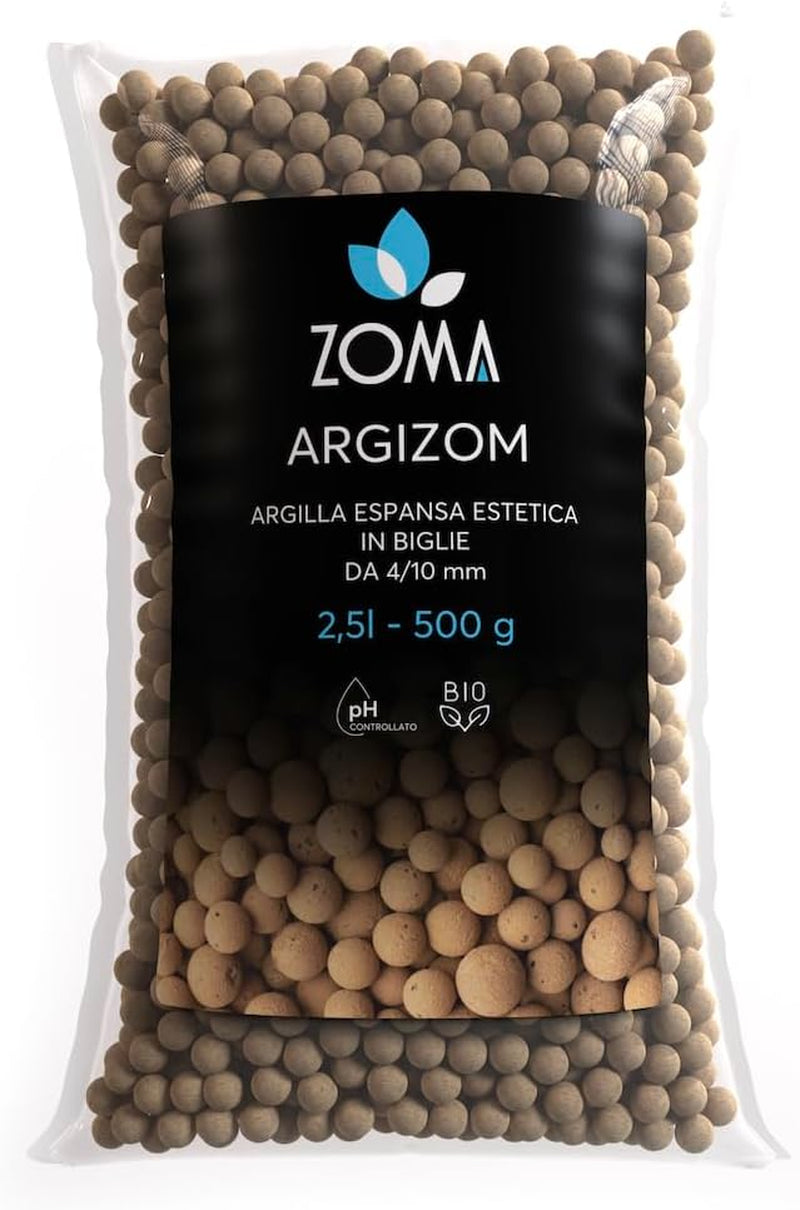 Ekspanderet ler til potteplanter, små lerkugler til dræning og beluftning, ekspanderet ler til hydroponi og æstetiske dekorationer uden kemiske farvestoffer - 650 g