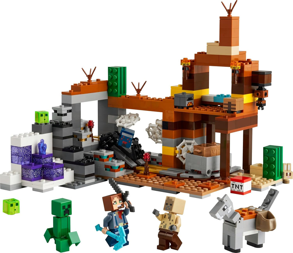 LEGO Minecraft Badlands Mine Videospil Minelegetøjssæt til drenge og piger i alderen 8+ Sjov byggeklodser Eventyrsæt Fødselsdagsgave 21263 Byggesæt Besuche den LEGO-Store