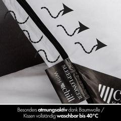 Pernă 80X80 Cm - design 2 în 1 - pernă în pernă - pernă de dormit mare respirabilă și lavabilă și 100% vegană - 2 perne 3 opțiuni - pernă cu umplutură 600G & 1200G Perne standard Naty Shop