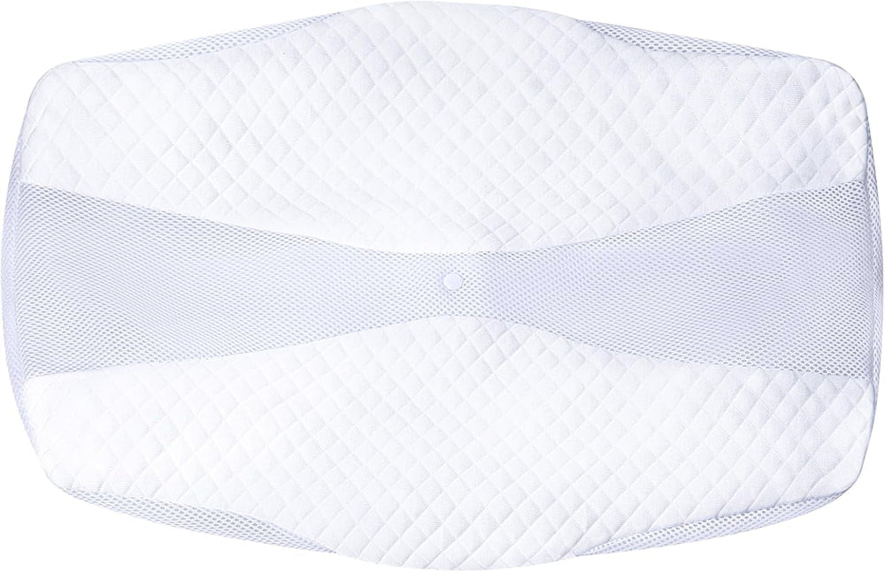 SAHEYER pernă ortopedică pernă de susținere a gâtului pernă pentru cap, pernă ergonomică pentru gât pernă pentru dormit lateral 60 X 40 X 13/11 cm pernă din spumă cu memorie pentru dormit lateral, spate și stomac Perne ortopedice cervicale Naty Shop Husă de pernă albă