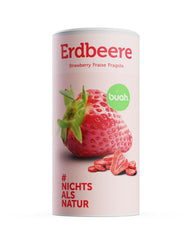 BUAH® Căpșuni liofilizate | Cipsuri cu căpșuni ca gustare sau pentru smoothie-uri | Înlocuitor ideal pentru bomboane | Vegan și fără zahăr adăugat | 96g Produse deshidratate Naty Shop 96 G (1 pachet)