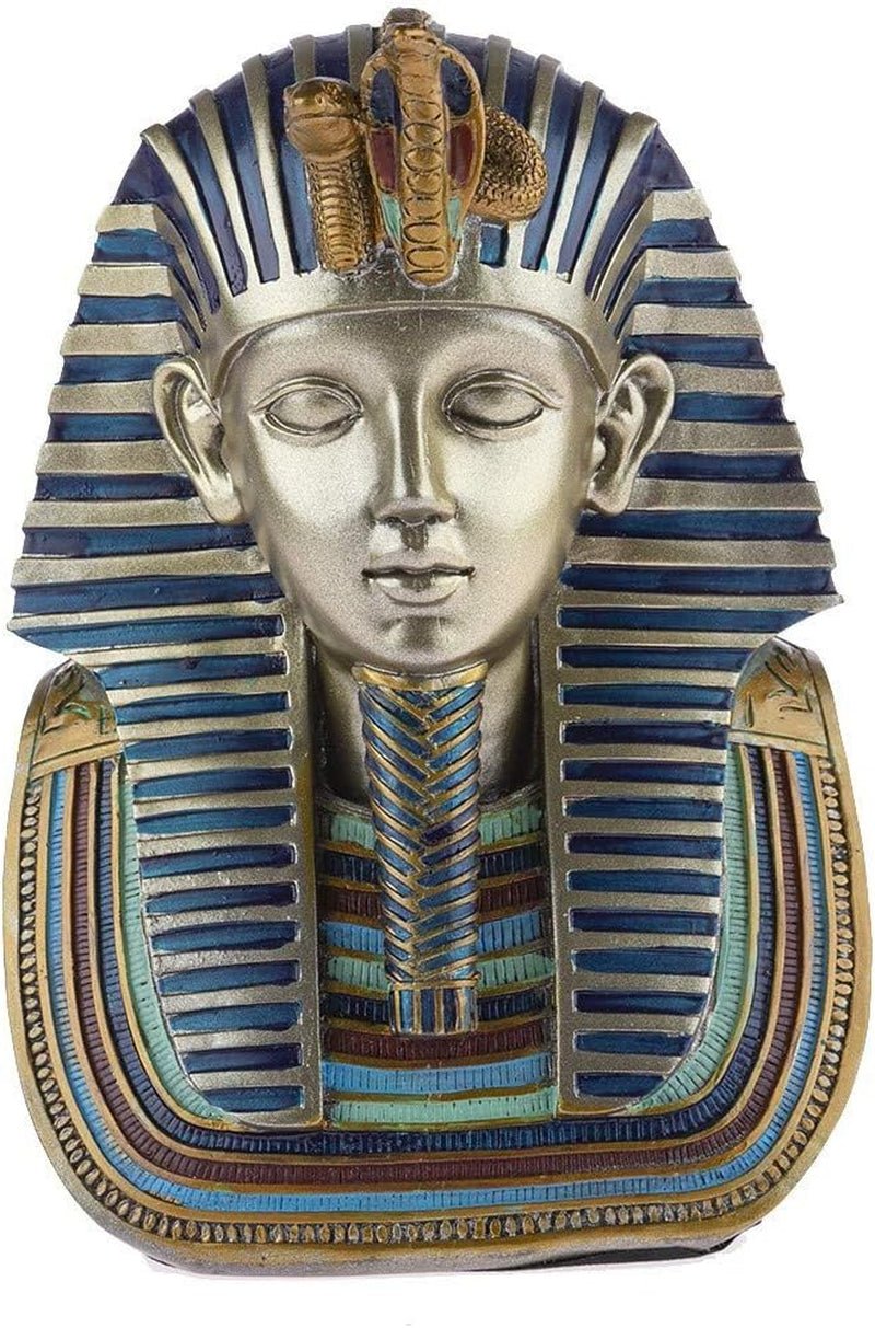 - Bust Faraon Ramses II 18 cm - decor egiptean - figura decor Egipt antichitate - figura statuie zeu - bust egiptean de aur - idee cadou originală pentru interior Statuete si sculpturi Naty Shop Ramses Ii