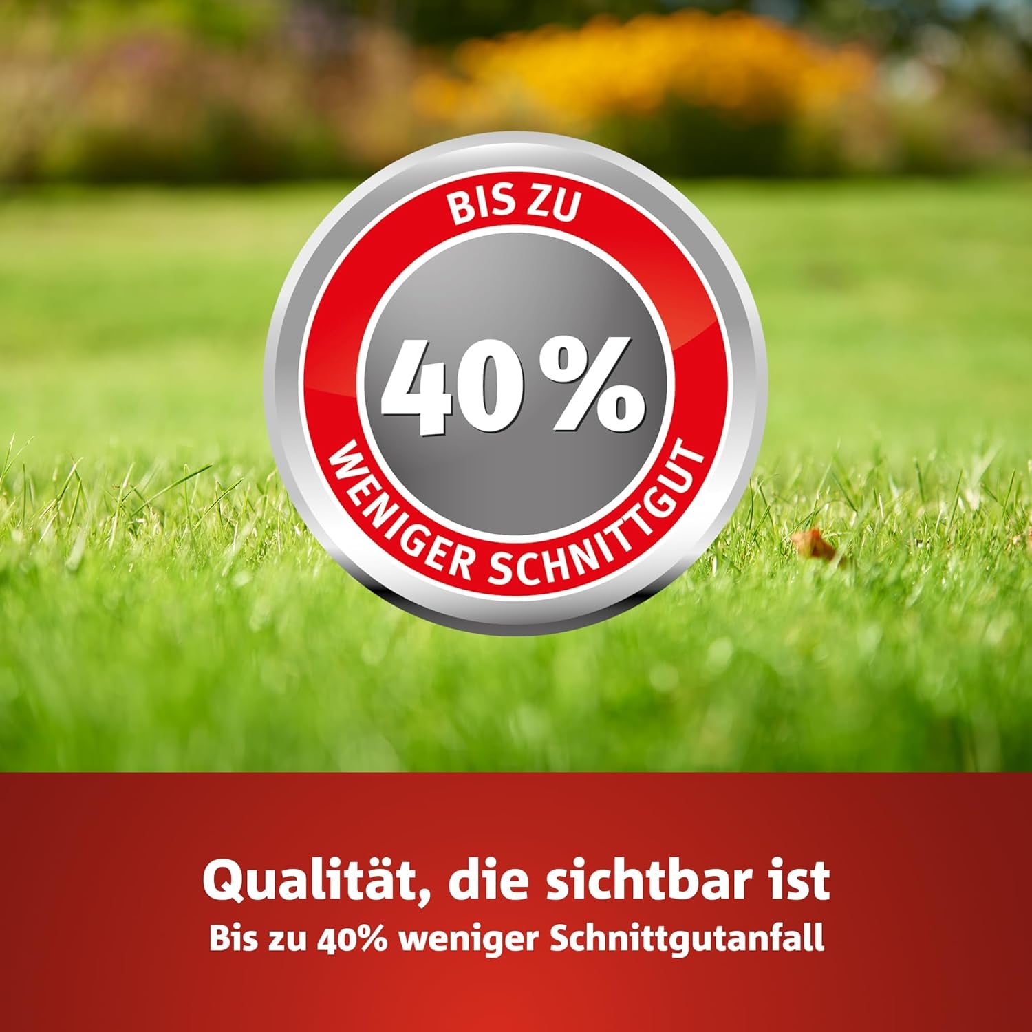 Wolf-Garten „Schatten & Sonne“ Premium-Rasen LP 50 (Für 50 M², Sehr Hohe Dichte Mit Ca. 100.000 Trieben/M2, Besonders Strapazierfähig, Hohe Schattenverträglichkeit, 1Kg Faltschachtel) 3820031