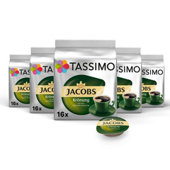 Tassimo Kapseln Jacobs Krönung, 5 x 16 Pads, 80 Kaffeekapseln