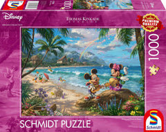 Schmidt Spiele Thomas Kinkade 57528, Disney, Mickey și Minnie în Hawaii, Puzzle Jigsaw de 1000 de piese, colorat [Exclusiv pe Amazon] Puzzle Naty Shop Titlu implicit