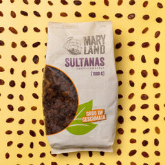 Maryland Sultanas, Tørrede rosiner, naturligt søde, uden tilsat sukker - ingen konserveringsmidler, 1 Kg Dehydrerede produkter Naty Shop