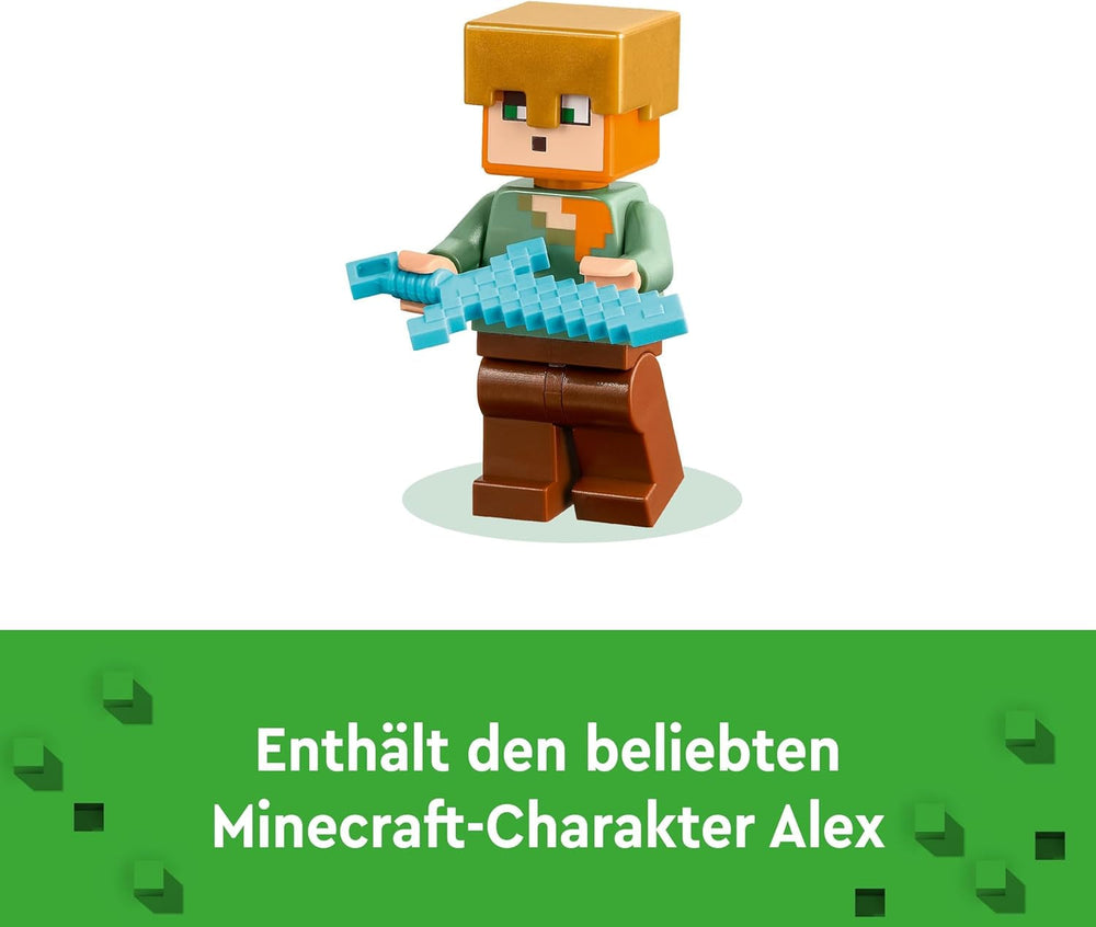 LEGO Minecraft The Armory Legesæt med heltefigurer, legetøjsvåben og Alex-figur, actionlegetøj til drenge og piger, gave til spillere og børn 7 år 21252 byggesæt Besuche den LEGO-Store