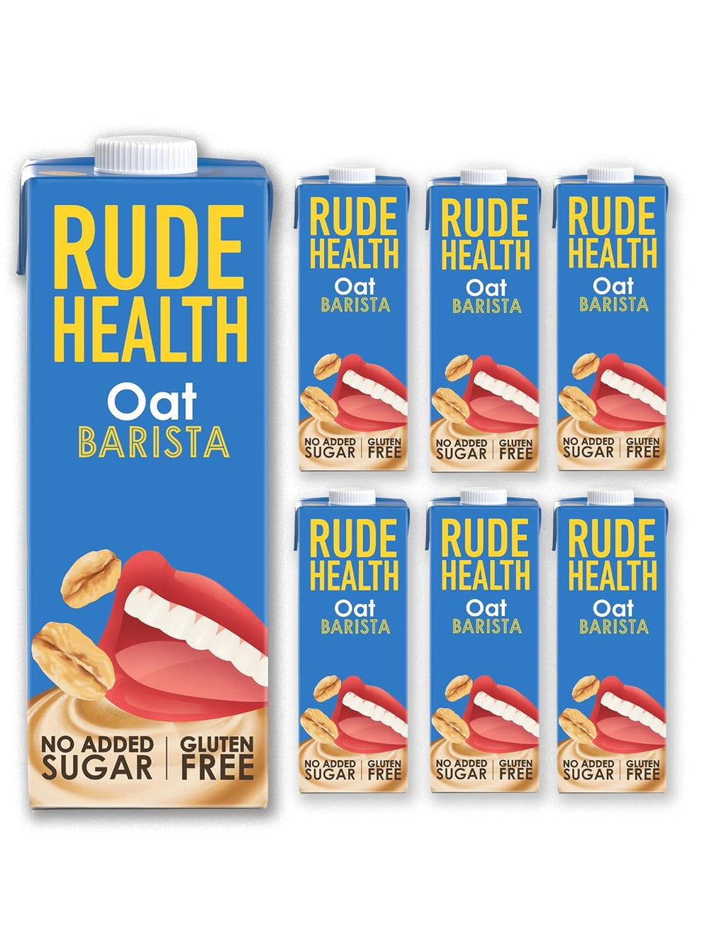 Rude Health 6 x 1 Liter Bio-Cashew-Drik, 100% naturlig Bio-Getränk, glutenfrei, ungesüßt, præisgekrönt, gesund & vegansk, 100% genanvendt Verpackung
