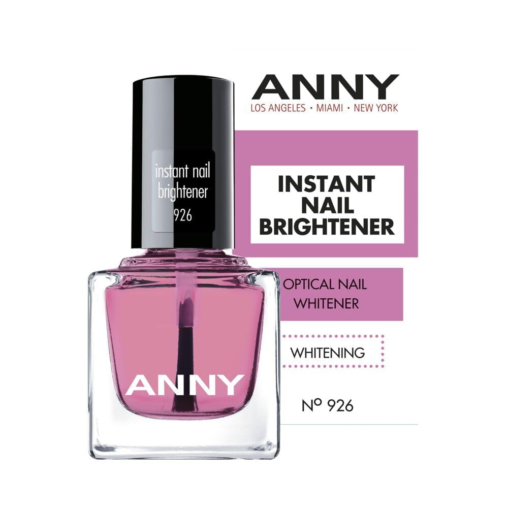 ANNY Instant Nail Brightener - Naturlig pleje neglelak med optisk lysnende effekt - 15 ml