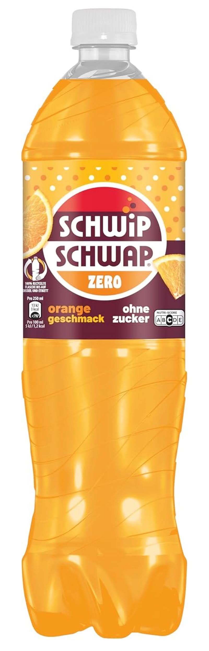 Schwip Schwap Zero Orange, sodavand med appelsinsmag, sæt 6 x 1,25 liter Ikke-alkoholiske drikke Naty Shop Classic Version