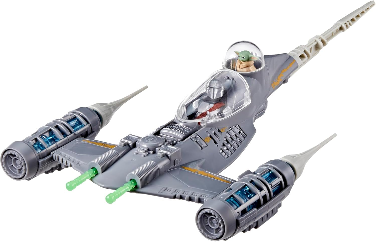 Star Wars Epic Hero Series N-1 Starfighter of the Mandalorian, Figuri de acțiune mari și accesorii captivante pentru manevre palpitante, cadou captivant Action figures Naty Shop