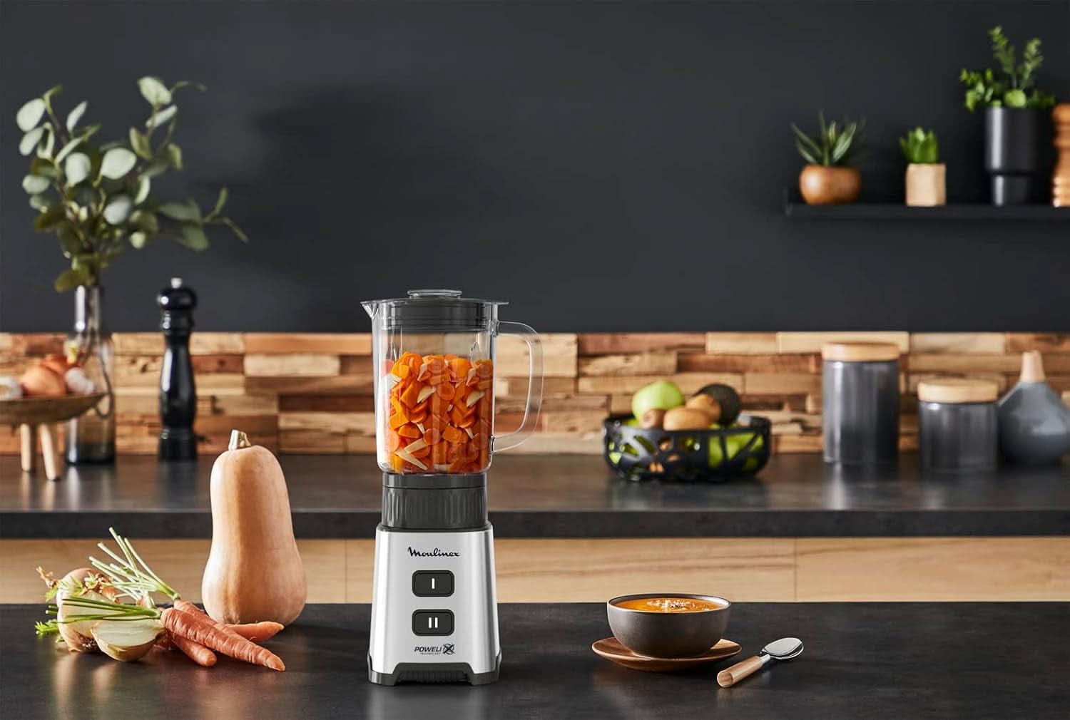 Blender Pulseo LM17GD, 400 W, 4 knive, 700 Ml, Bærbar beholder 600 Ml Kitchen Naty Shop