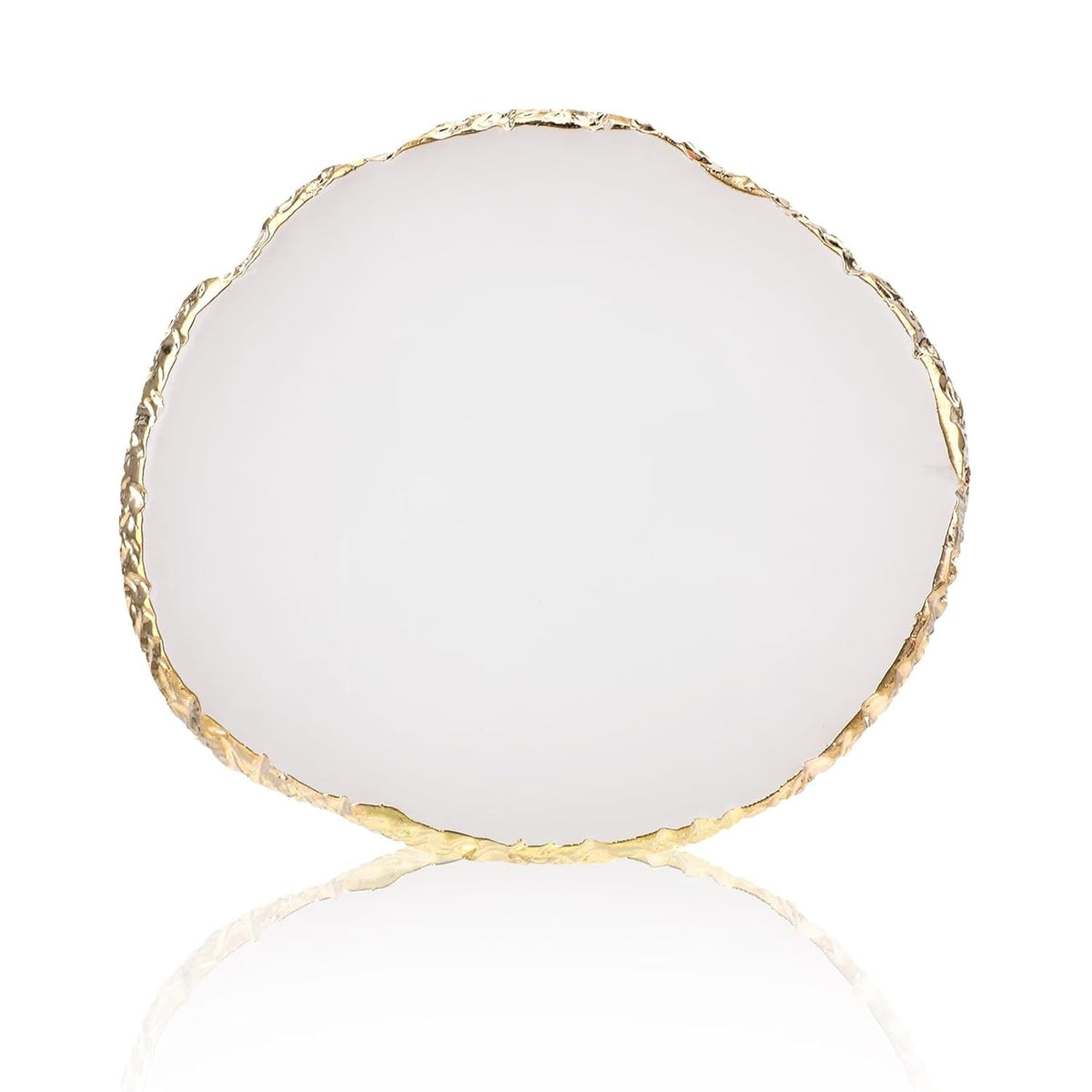 Maniküre Gemalt Palette Nail Art Palette Kunstharz Nagelkunst Nail Art Make up Paletten Nagelmalerei Display Fach Kosmetik Mischwerkzeuge (Weiß)