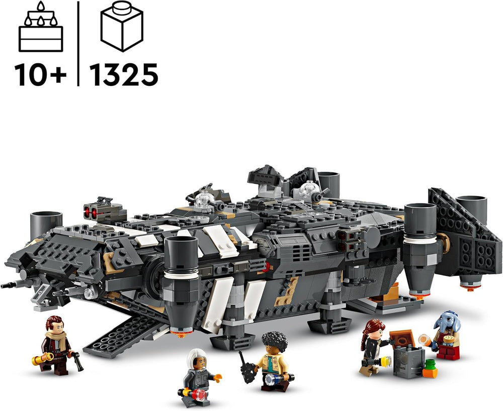 LEGO Star Wars: Skeleton Crew Onyx Cinder, bygbart og samleligt rumskibslegetøj til drenge og piger med 5 figurer, gaveide til fans fra 10 år 75374 Byggesæt Besuche den LEGO-Store