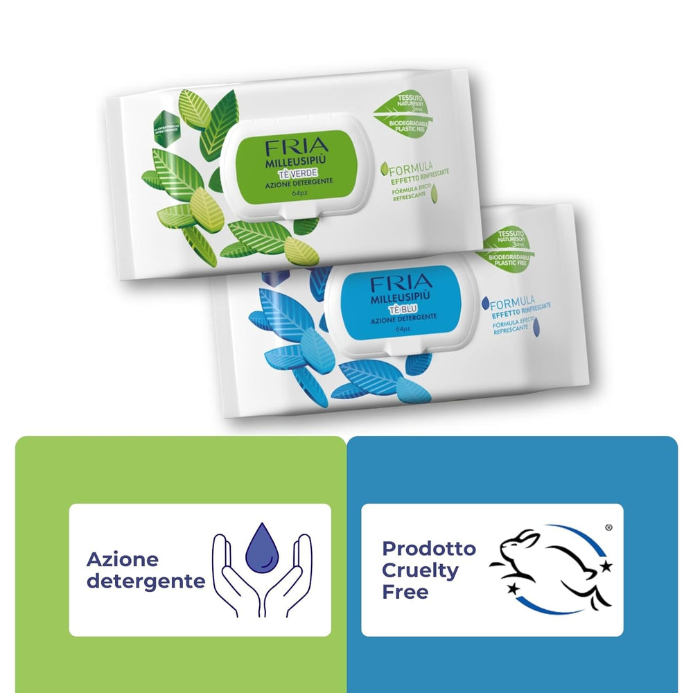 MilleusiPiu Maxi med låg, 64 vådservietter, 64 enheder