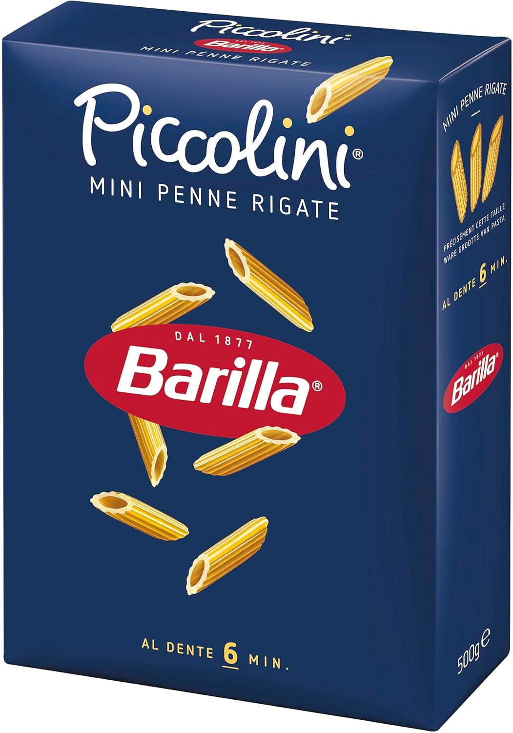 Pasta Barilla Piccolini Mini Penne Rigate, 500g